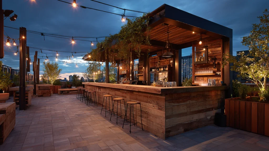 11 Famous Terrace Garden Design Ideas 6 Exterior Bar Design on Terrace Spaces