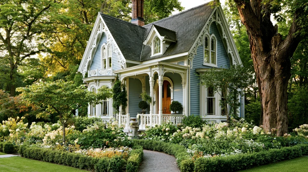 9 Best Victorian Terrace Front Garden Ideas 7 Frame a Victorian Style House with Garden Borders