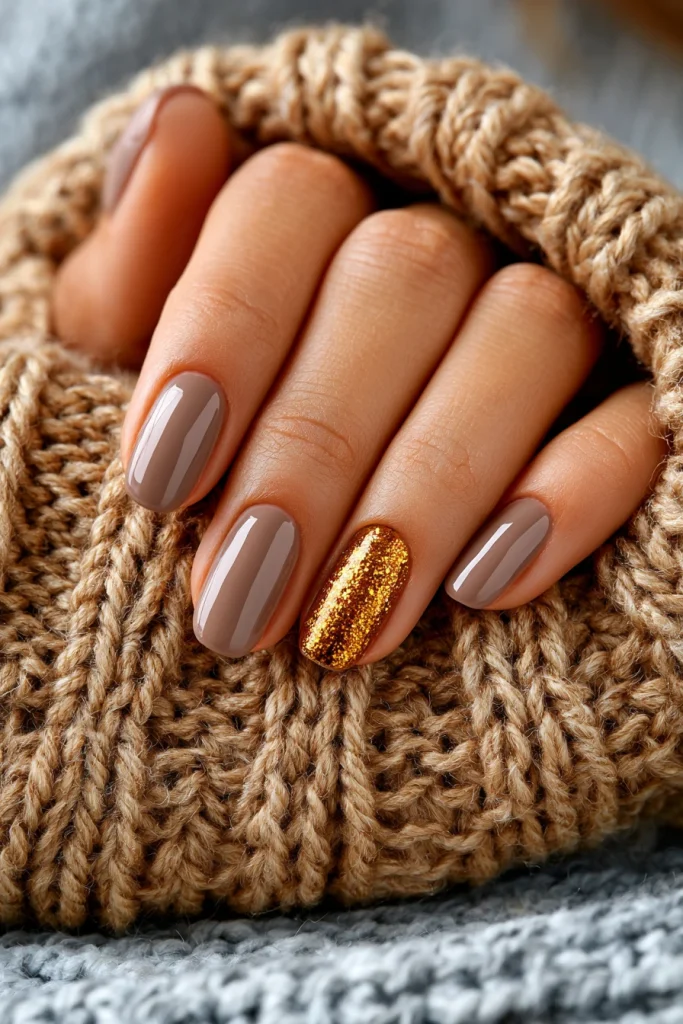 10 Light Brown Nails Ideas 3 Gel Nails Autumn in Soft Mocha 1