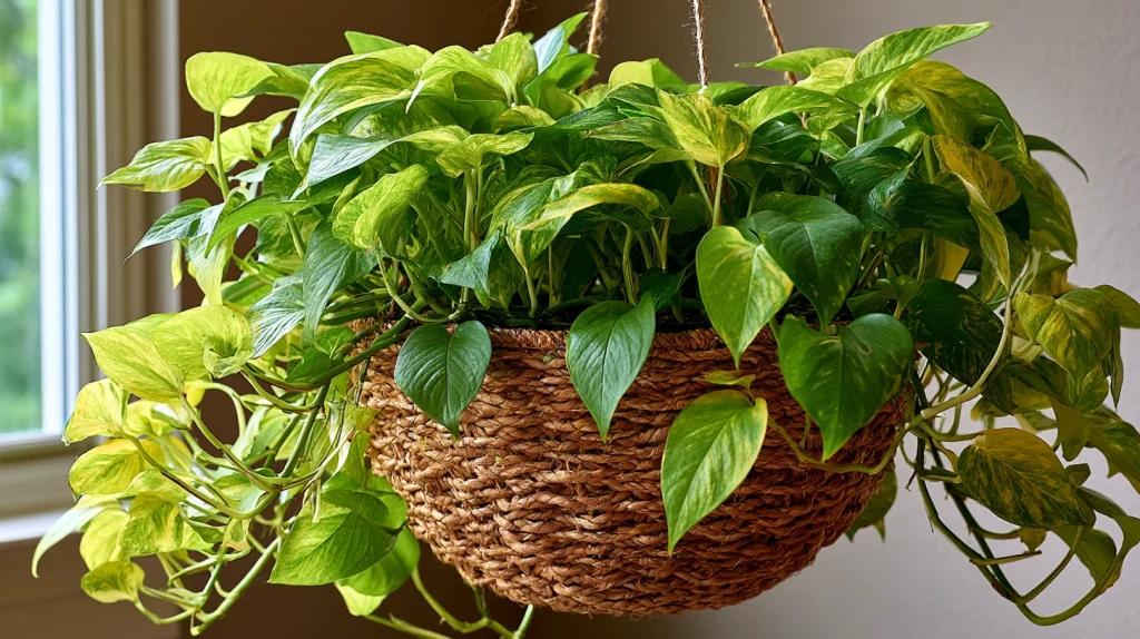 8 Best Trailing Plants Indoor Ideas 2 Golden Pothos in a Hanging Basket