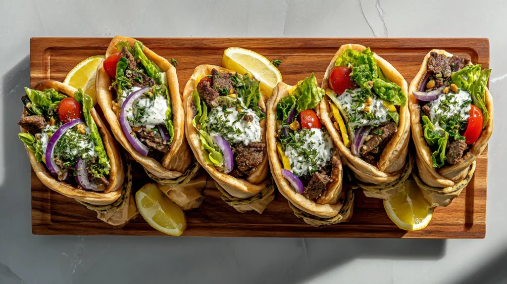 Greek Beef Pita Wraps - Flavor-Packed Mediterranean Favorite 16 Greek Beef Pita Wraps