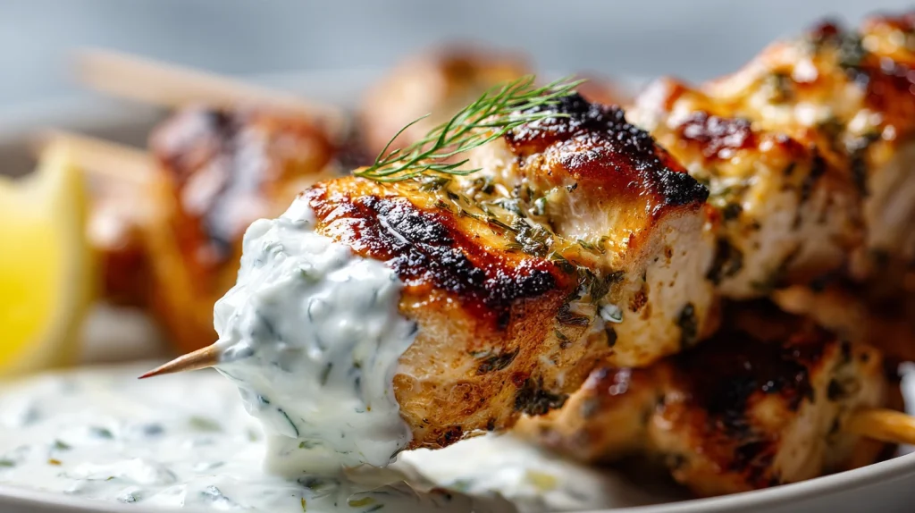 Juicy Greek Chicken Souvlaki - Perfect Mediterranean Flavor 2 Greek Chicken Souvlaki