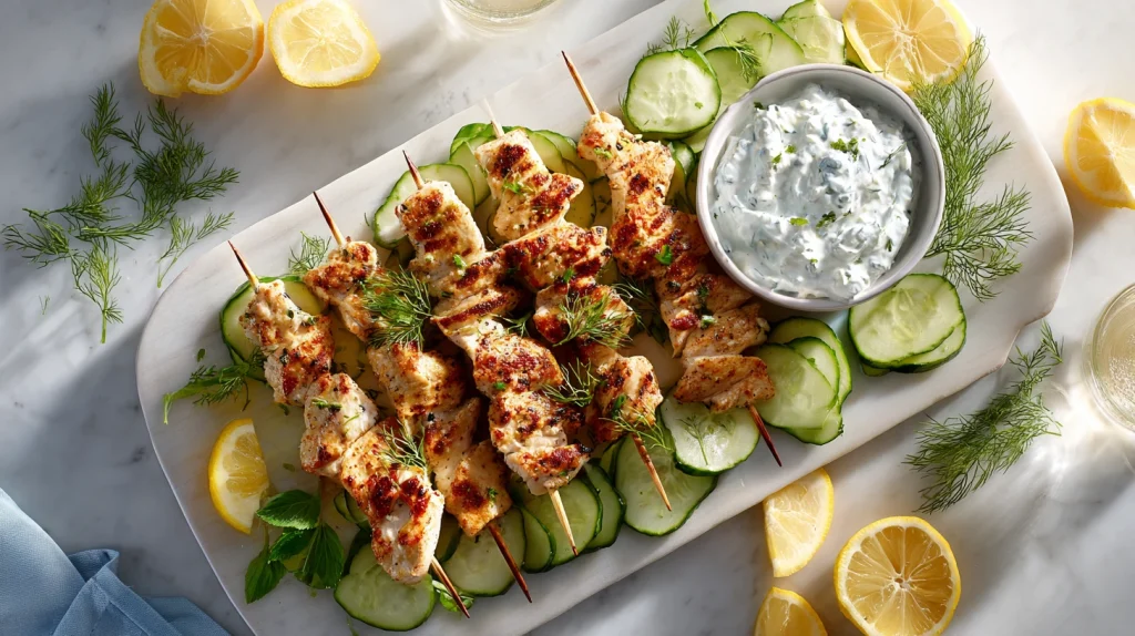 Juicy Greek Chicken Souvlaki - Perfect Mediterranean Flavor 12 Greek Chicken Souvlaki