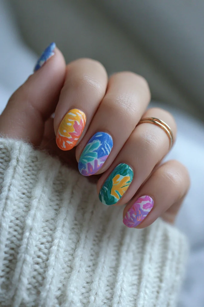 11 Summer Duck Nails Ideas 12 Hard Nails with Bold Summer Art
