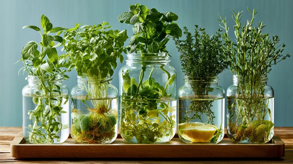12 Famous Water Plants Indoor Ideas 9 Herbs Grown in Water