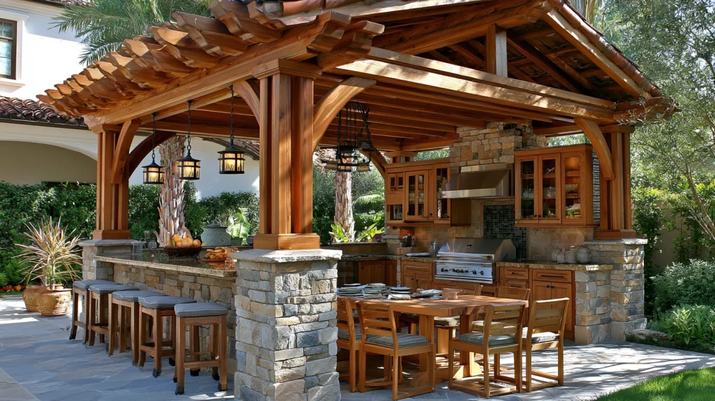 9 Modern Outdoor Kitchen Design Ideas 6 Home Design Outdoor Kitchen with Pergola