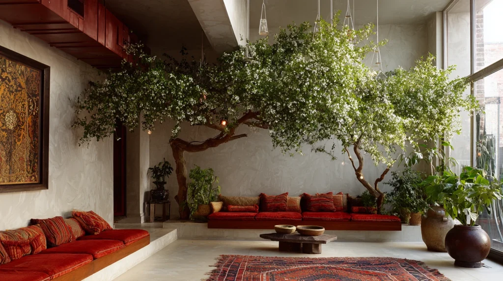 12 Modern Indoor Plants Styling Ideas 8 Incorporate Tree Plants as Statement Pieces