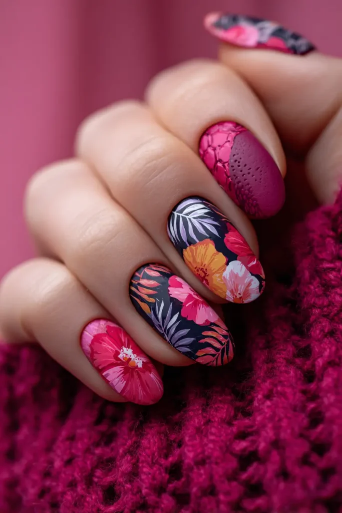 9 Summer to Fall Nails Ideas 9 Inspiration Nails with Mixed Seasonal Colors
