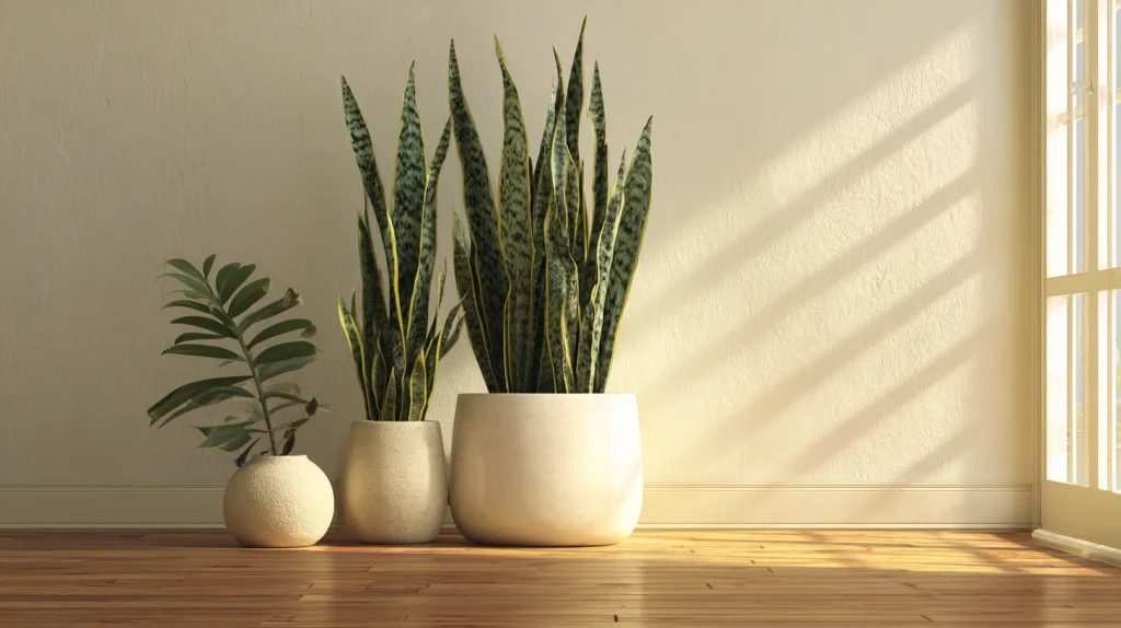 12 Modern Indoor Plants Ideas 6 Introduce Snake Plants for Minimalist Decor