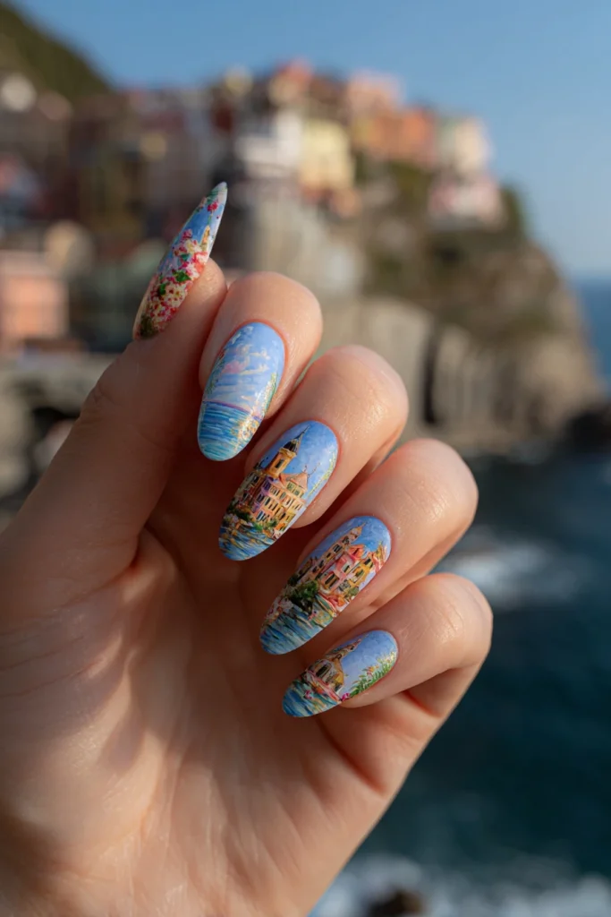10 Modern Italian Summer Nails Ideas 4 Italian Riviera French Tips