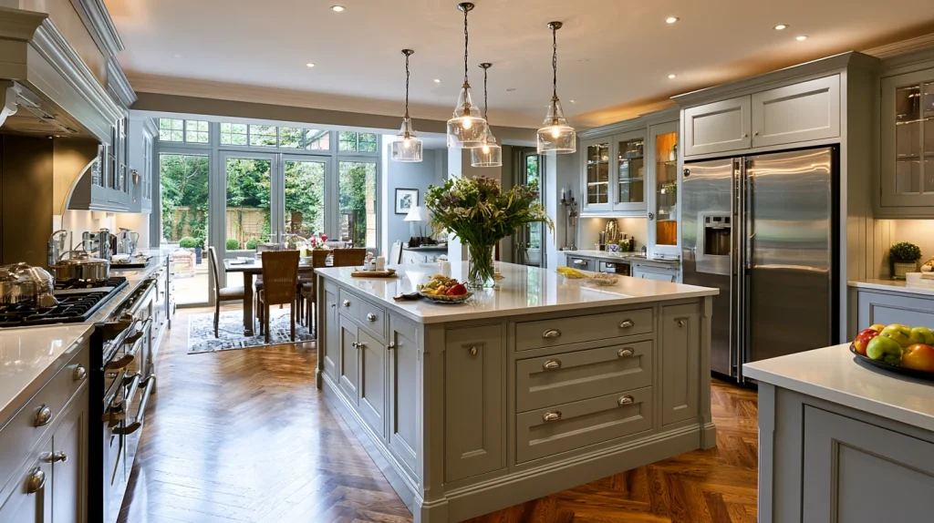 9 Best Kitchen Island Ideas 5 Kitchen Floors with Grey Cabinets and Matching Island
