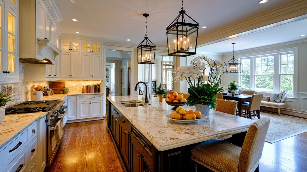 9 Best Kitchen Island Ideas 7 Kitchen with Light Countertops and Bold Island Base