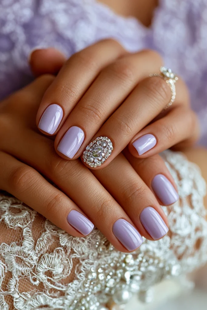 10 Summer Nails Purple Ideas 8 Lavender Nails Prom Elegant Style