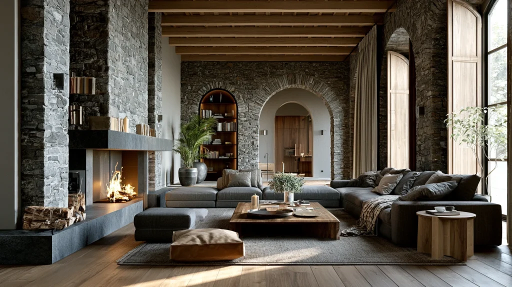 11 Popular Earthy Minimalist Living Room Ideas 11 Living Room Inspo with Stone Elements