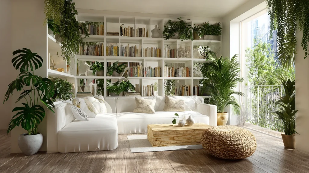 11 Modern Indoor Plants Decor Living Room Ideas 12 Living Room Shelf Jungle Look