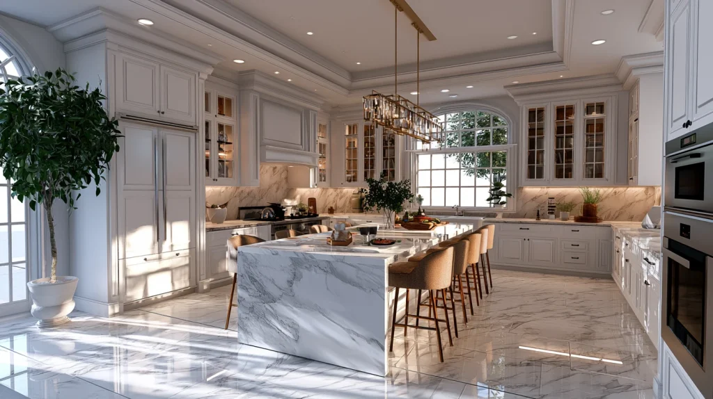10 Modern Bloxburg Kitchen Ideas 7 Luxury Marble Kitchen Build in Bloxburg
