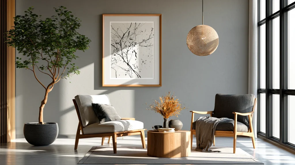 11 Popular Earthy Minimalist Living Room Ideas 12 Minimal Wall Decor with Organic Art