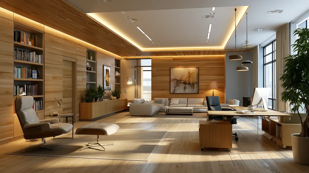 8 Famous Home Office Lighting Ideas 7 Minimalist Office Interior Design with Soft Lighting