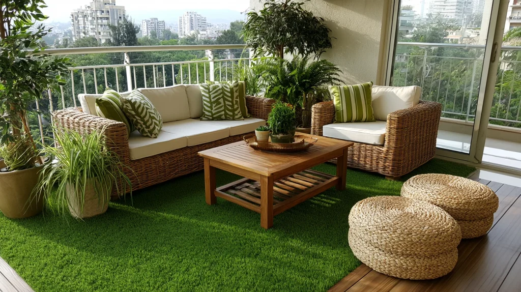 11 Unique Apartment Balcony Garden Ideas 8 Modern Balcony Ideas with Artificial Grass Flooring