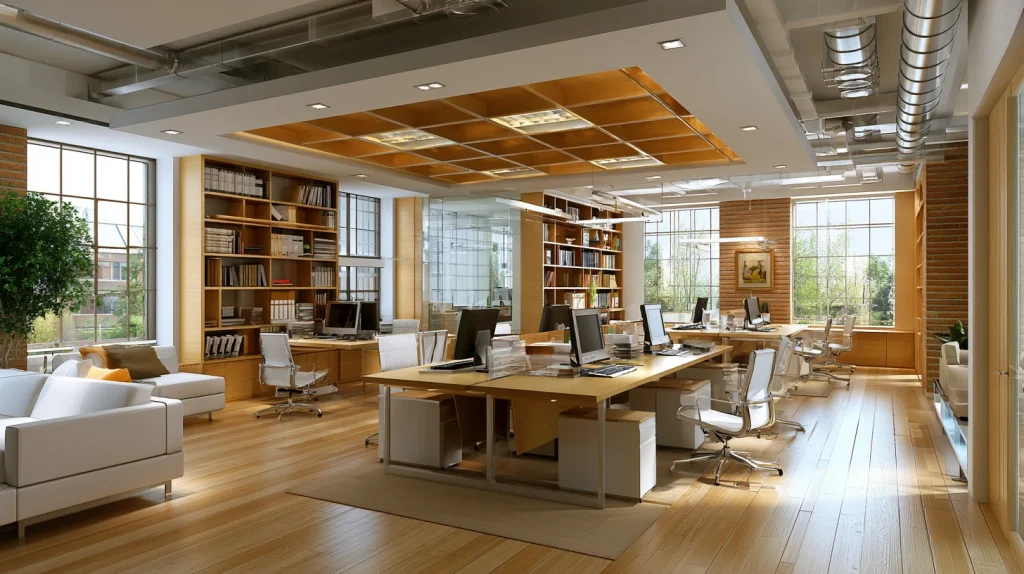 7 Modern Minimalist Office Interior Design Ideas 4 Modern Office Space Design Workspaces Neutral Style