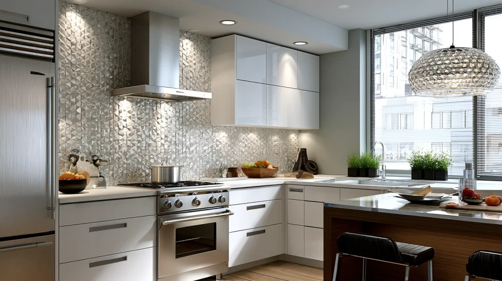 11 Unique White Kitchen Backsplash Ideas 3 Modern White Backsplash Kitchen with Texture