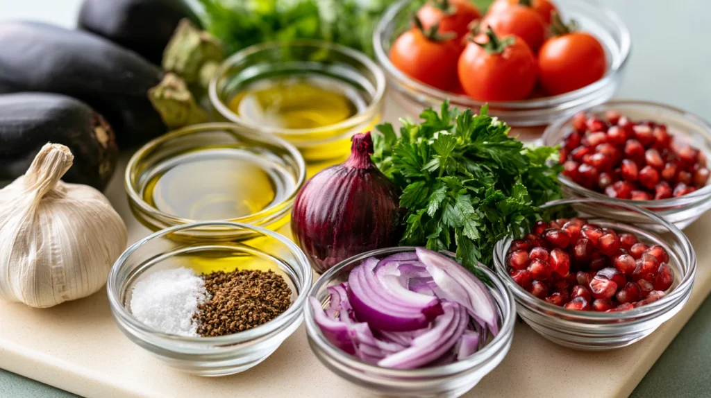 Moreish Aubergine Salad Recipe - Easy Roasted Eggplant Idea 3 Moreish Aubergine Salad