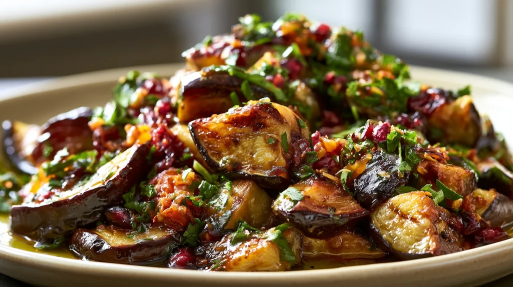 Moreish Aubergine Salad Recipe - Easy Roasted Eggplant Idea 10 Moreish Aubergine Salad