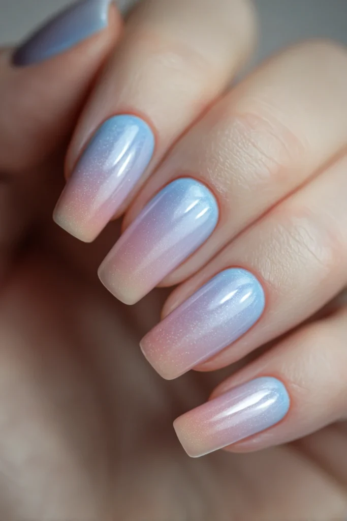 9 Famous Summer Nails Acrylic Ideas 6 Nail Art Aesthetic with Soft Color Blends