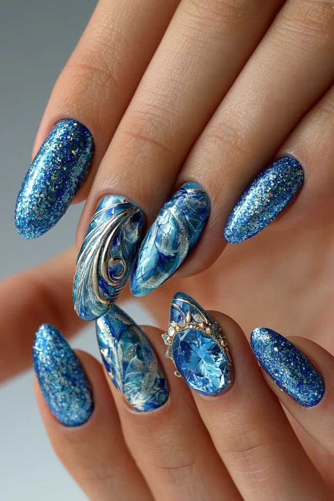 12 Nude Brown Nails Ideas 9 Nail Art Designs 3D with Abstract Texture