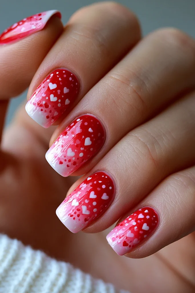 10 Red Nails Ideas 10 Nail Ideas Valentines Day with Ombre Effect