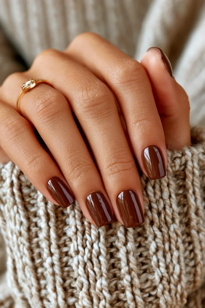8 Brown Nails Acrylic Ideas 2 Nails Acrylic Brown Short for Everyday Wear