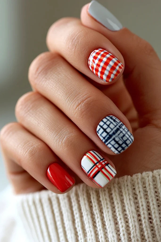 9 Brown and White Nails Ideas 6 Nails For College