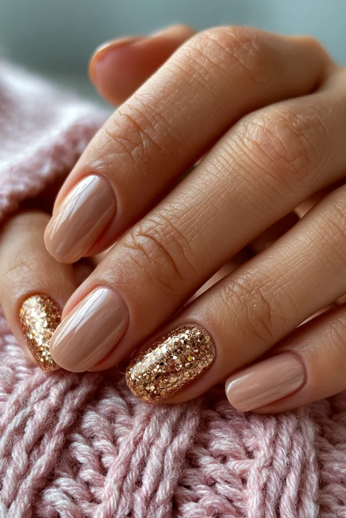 9 Brown and White Nails Ideas 9 Nails Inspiration Birthday with Brown Glitter