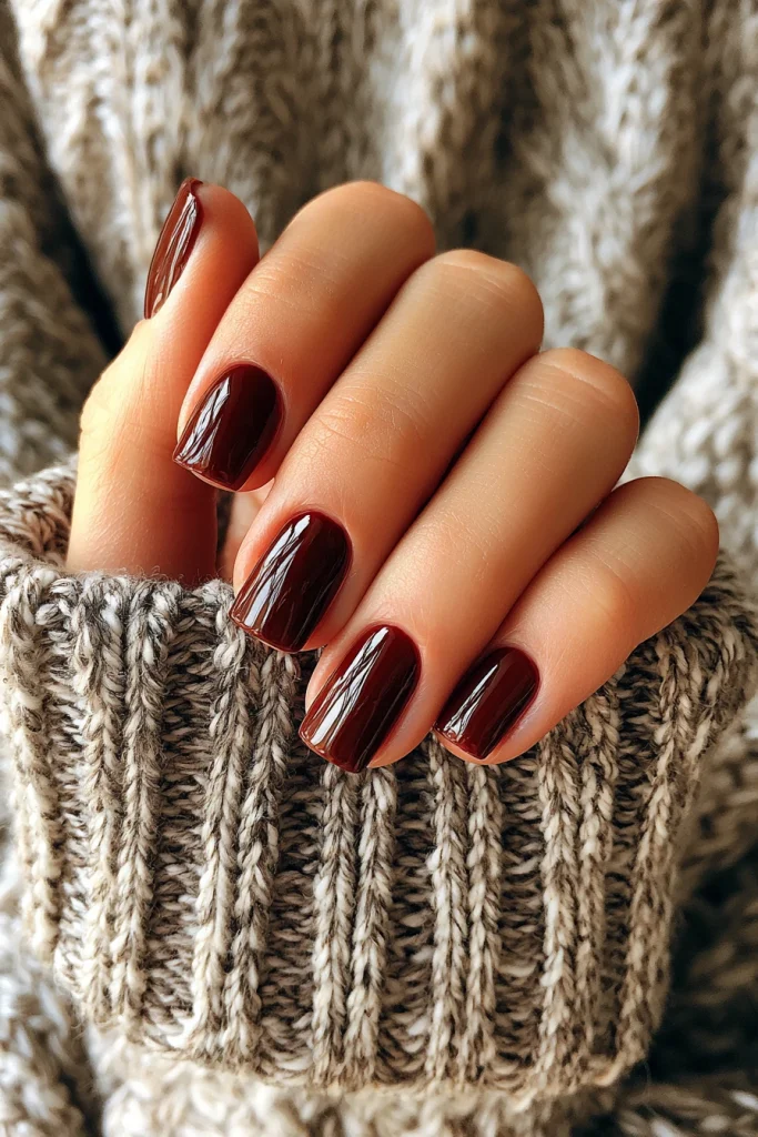 9 Dark Brown Nails Ideas 10 Nails On Fleek Sharp Square Brown Style