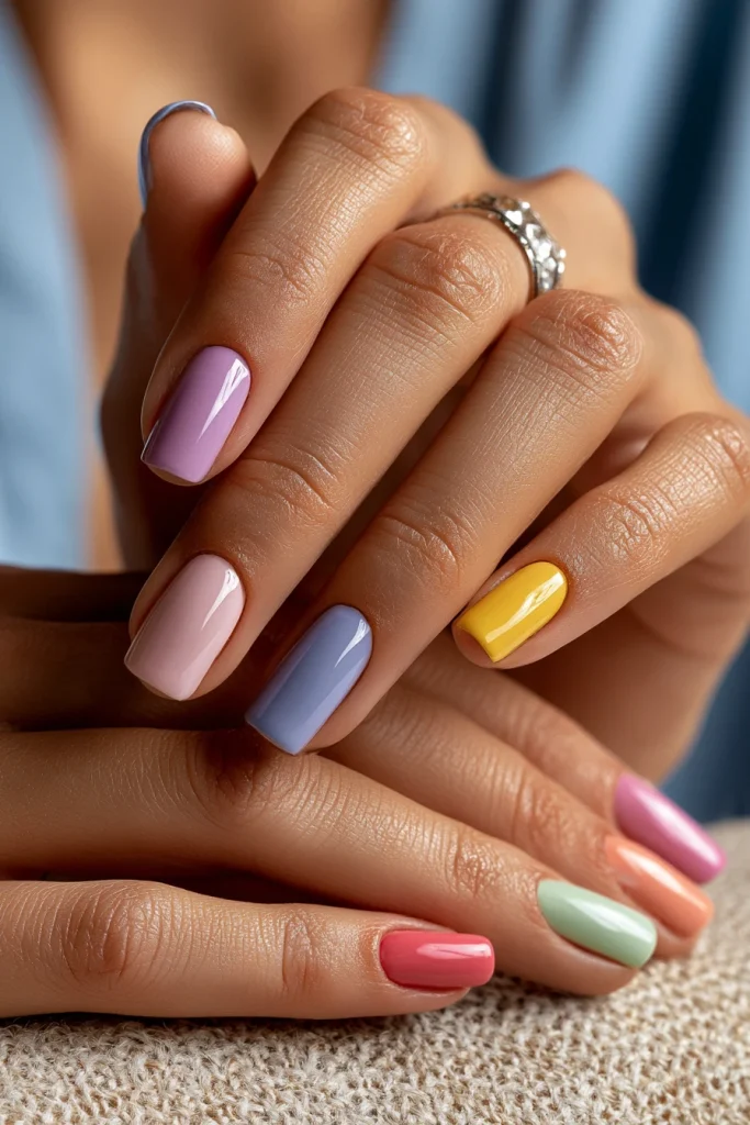 8 Popular Summer Nails Ideas 4 Nails Summer Basic Glossy Finish
