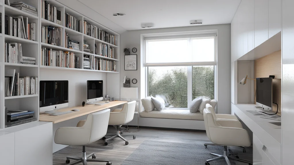 9 Famous Home Office Ideas for Two Ideas 9 Office Ideas with Two Desks in Minimal Style