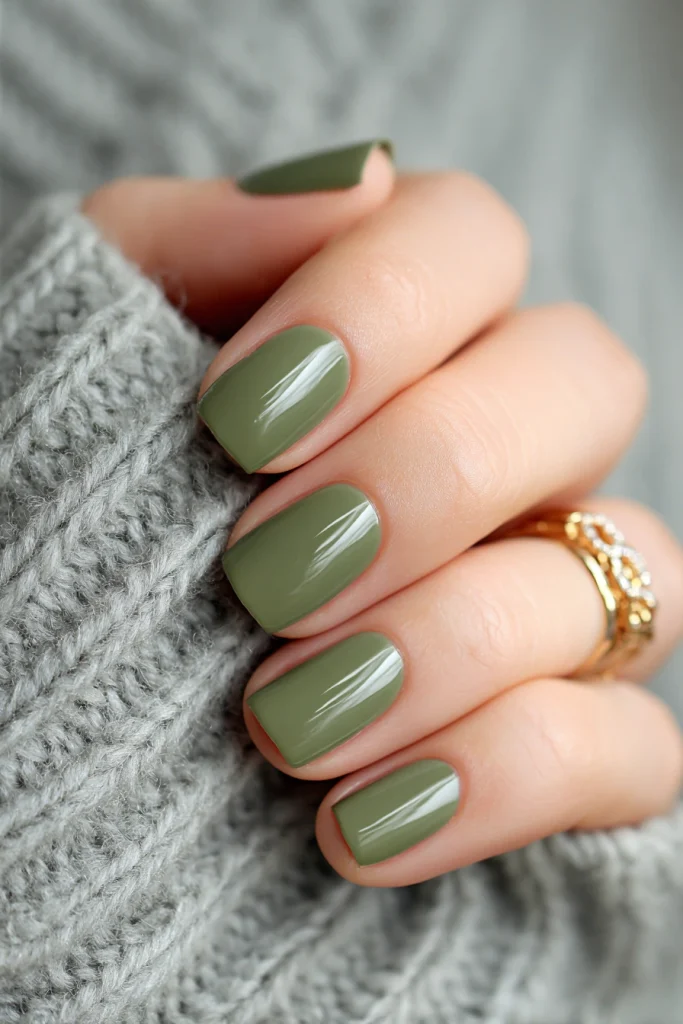 8 Best Toe Nails Summer Ideas 2 Olive Green Toe Nails for a Chic Summer Look