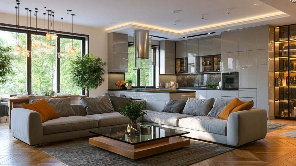12 Special Open Kitchen Design Ideas 8 Open Kitchen with Living Room Integration