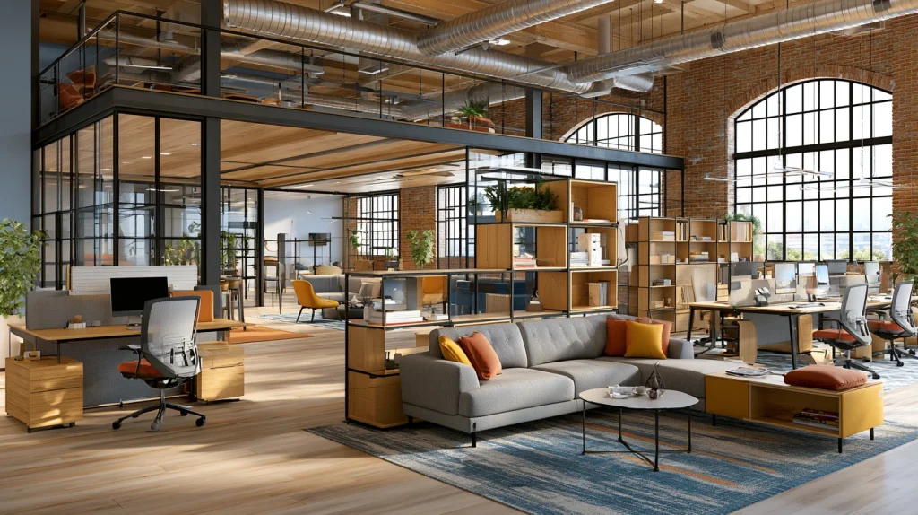 8 Famous Corporate Office Interior Design Ideas 3 Open Working Space Office with Flexible Layouts