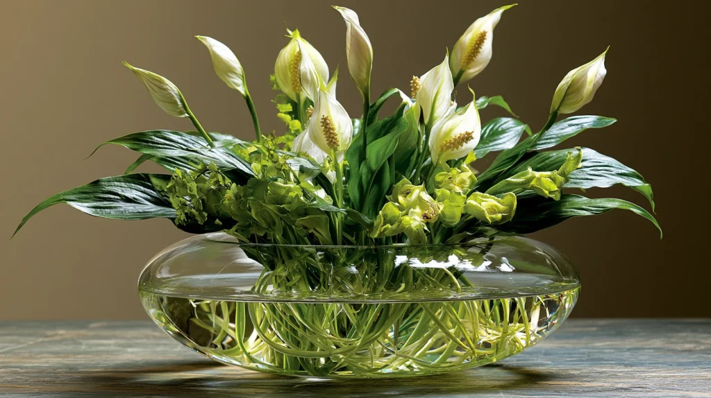 12 Famous Water Plants Indoor Ideas 7 Peace Lily Water Arrangement