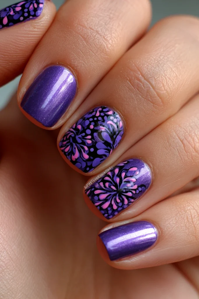 10 Summer Nails Purple Ideas 6 Purple Nail Designs Easy for Beginners
