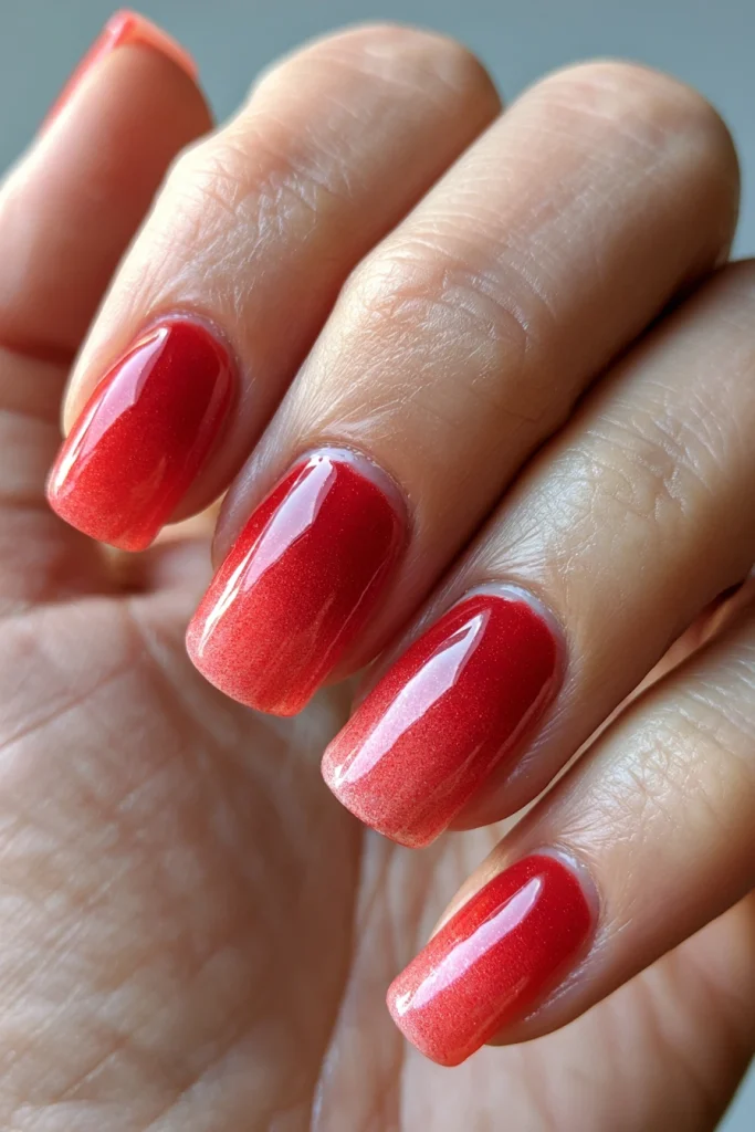 13 Red Nails Acrylic Ideas 6 Red Ombre Acrylic Nails