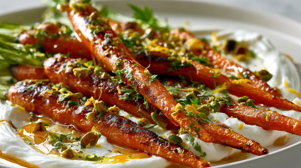 Roasted Carrots with Whipped Ricotta - Easy Vegetarian Dish 2 Roasted Carrots with Whipped Ricotta