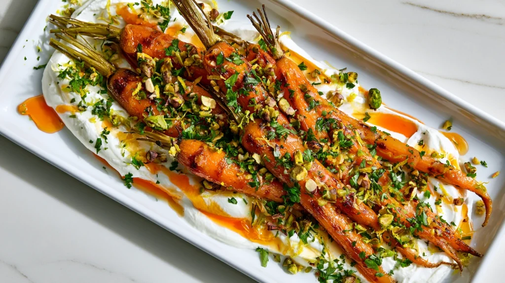 Roasted Carrots with Whipped Ricotta - Easy Vegetarian Dish 9 Roasted Carrots with Whipped Ricotta