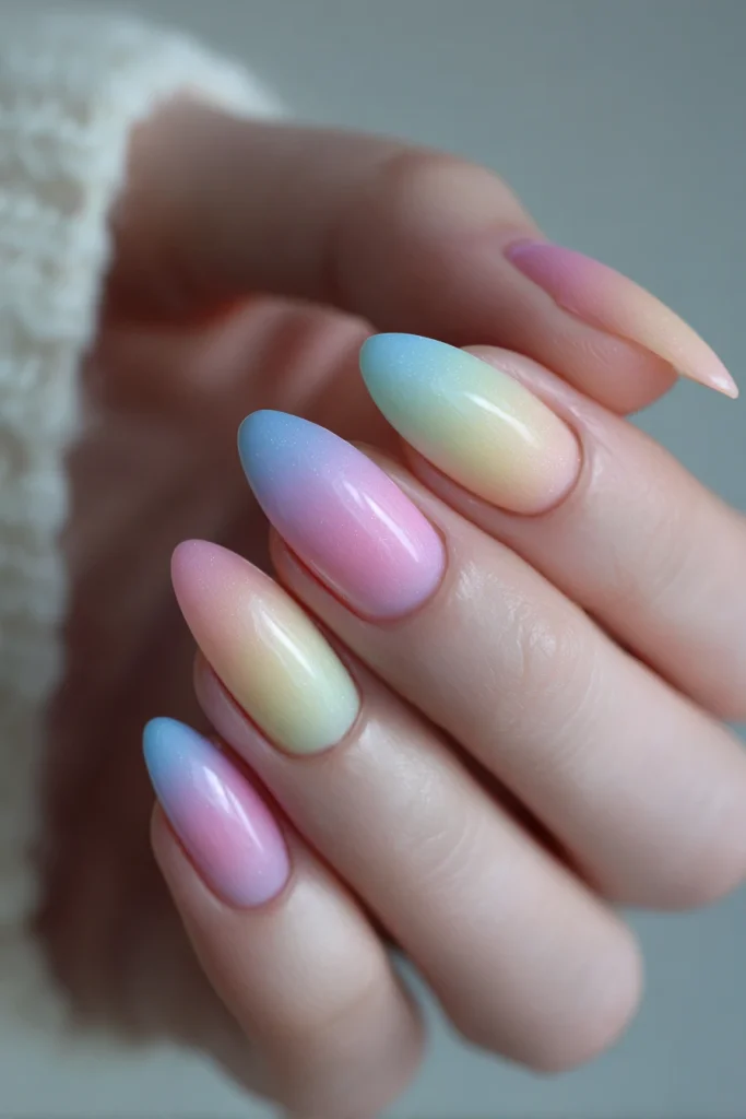 11 Special Summer Nails Aura Ideas 11 Soft Pastel Aura Nails