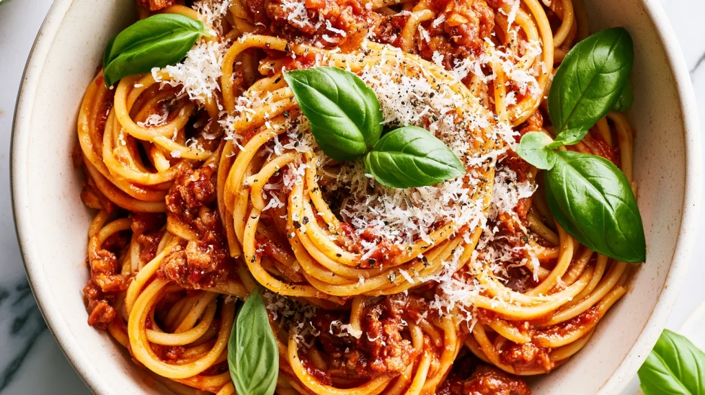 Spaghetti Bolognese Recipe - Easy Italian Meat Sauce Pasta 14 Spaghetti Bolognese