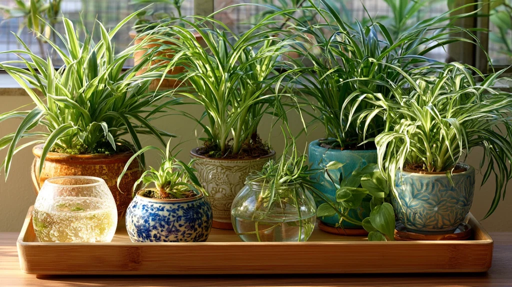 10 Famous Plants That Grow in Water Indoor Ideas 5 Spider Plant Propagation Display