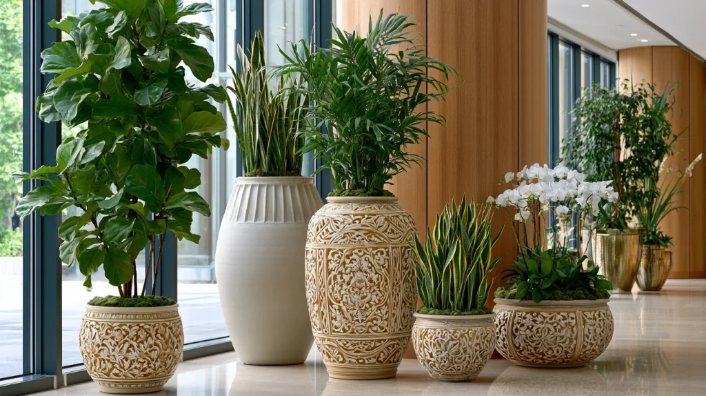 9 Unique Tall Indoor Plants Ideas 8 Tall Plant Indoor Display with Decorative Planters