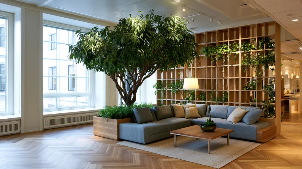 9 Unique Tall Indoor Plants Ideas 9 Tall Plant Tree as a Natural Room Divider