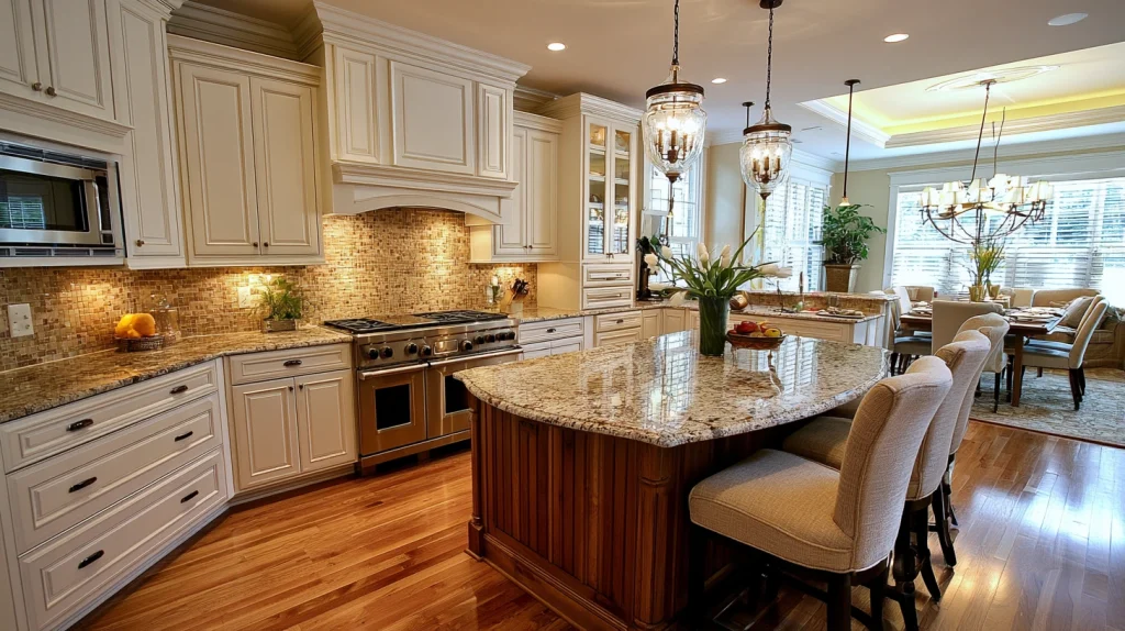 12 Modern Kitchen Backsplash Ideas for Brown Cabinets 5 Tan Backsplash Kitchen White Cabinets Contrast Style